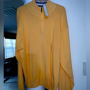 Brand New with tags Yellow Mens XL Sweater